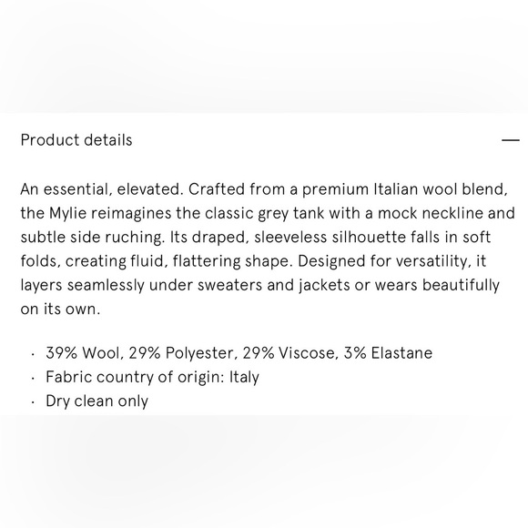 Veronica Beard Mylie Stretch-Wool-Blend Sleeveless Top - Picture 7 of 7